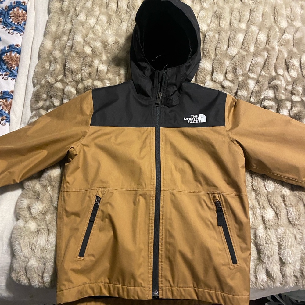 The North Face Black and Brown Hooded Jacket